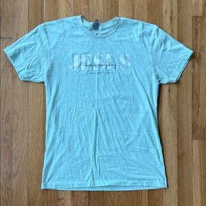 Jesus Graphic T‑Shirt - Mint Green